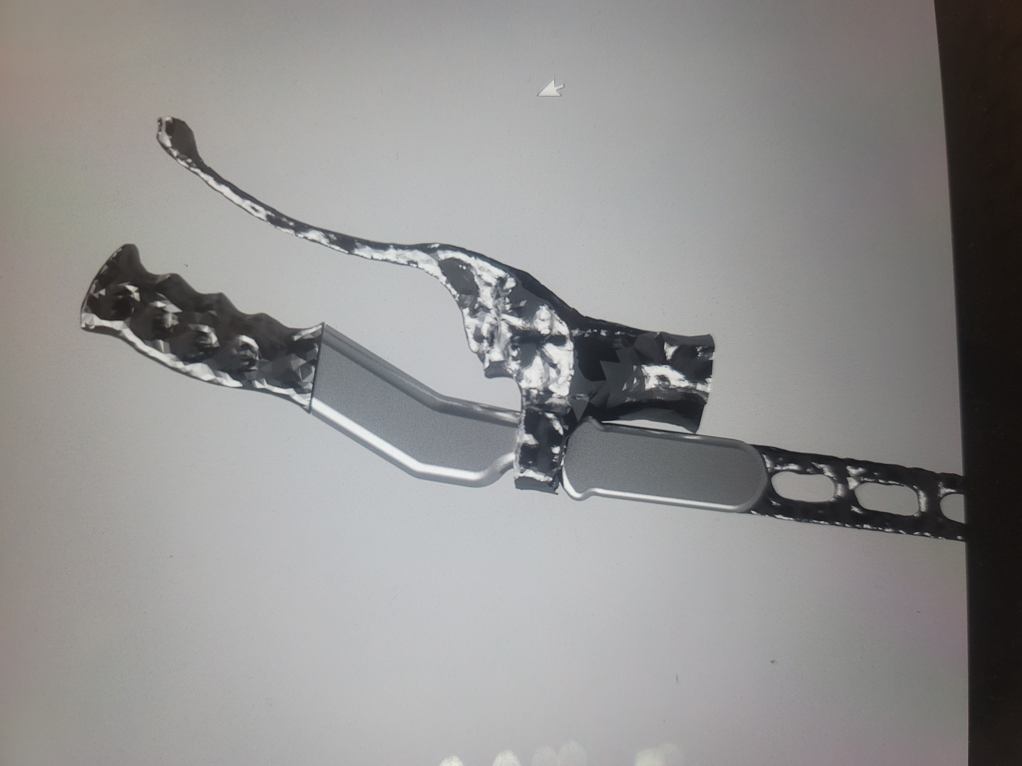Digital scan of taxi lever components